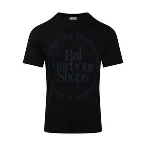 BAL Harbour Shops 1965 Gray on Black Short Sleeve Tee Size Medium Unisex